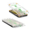 Protecteur d'écran pour iPhone 15 Pro Max 14 13 12 11 plus Kit d'installation facile Verre trempé incassable Verre trempé transparent 3D Protecteur de couverture complet Anti-poussière