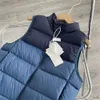 abbigliamento firmato per bambini moda per bambini marchio piumino per bambini collare di collisione colorato gilet in piumino per bambini cappotto caldo ispessito per uomo e donna