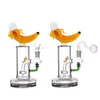 Bong in vetro inebriante più economico a forma di banana Narghilè Olio Dab Rigs Soffione Matrix Tubi per acqua Perc Giunto femmina da 14 mm Bong unici con tubo bruciatore a olio in vetro maschio