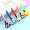 Dekorativa föremål Figurer 30st Colorful Party Blowouts Whistles Noice Maker Toys For Kids Födelsedag Favors Baby Shower Treasure Boxs Pinata Filler 231128