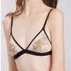 Women Bra Gathering Ultra Thin Sexy Bra Women Underwear Lace Embroidered Triangle Cup Comfortable Casual Set