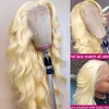 Synthetic Wigs Front Lace Wig Selling Long Curly Hair Lace Light Gold Large Wave Front