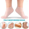 Frauen Socken Feuchtigkeitsspendende Silikon Gel Spa Peeling Für Trockene Rissige Haut Ferse Anti Slip Fuß Pflege Erweichen Schwielen