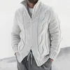 Giacche da uomo Maglioni da uomo Giacca 2023 Autunno Inverno Dolcevita Cardigan Cerniera Manica lunga Cappotto lavorato a maglia Abbigliamento da uomo