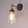 Lampa ścienna Vintage Light Glass 110 V 220V sypialnia do jadalni kawiarni salonu