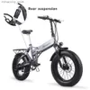 Cyklar 1000W 48V ECTRIC Bike 20 tum 4,0 fettdäck Ectric Bicycs 12.8Ah Litium Batteriskraft Ectric Bike Folding Mountain Bike Q231129