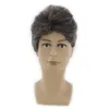 Synthetic Wigs Wig Fashion Men's Middle Aged Wig Short Hair Rose Mh High Temperature Silk ffy Short Curly Hair