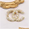 Pins broches beroemd ontwerp goud g merk luxurys desinger broche dames strass pearl letter suit pin pin mode sieraden kleding de dh9tj