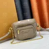 Mini sac de maquillage de créateur dégradé, sac à cosmétiques, sac à bandoulière, sac à bandoulière pour femmes, sac à cosmétiques en relief marron, mode classique, Pochette Borsa Fencefinds