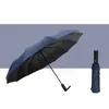 12k 커플 햇볕이 잘 드는 비오는 우산 완전 3 배의 우산 강한 바람 방전 우산 접이식 비닐 우산 bh8565 tyj