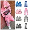 KPD1 Hellstar Bluza Bluzy Mężczyźni i kobiety Bluzy High Street Polec Y2K Hooded Graphic HARAJUKU GORMIZE LUT WYMAGA PULLOVER HELLSTAR STUDY LUSKIE HIP HOP