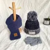 Écharpes Wraps Automne hiver bébé chapeau écharpe gant ensemble chapeau de laine chaud pour enfants enveloppement de cou garçons et filles beaux chapeaux et écharpes en laine à tricoter 231129