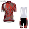 Sptgrvo lairschdan pro mulheres roupas de ciclismo mtb camisa da bicicleta conjunto curto superior inferior acolchoado feminino corrida ciclismo kit271v