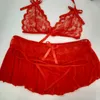 Sexy Set Women Lingerie Sexy Conjunto de vestido Lace pura