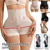 Cintura barriga shaper mulheres alta moldar calcinha controle roupa interior sem costura shapewear briefs pós-parto hip elevador calcinha verão segurança curto 231128