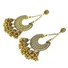 Dangle Earrings For Women Jhumka Big Afghani Partywear Oxidized Color Long Tassel Jhumki Afghan Mexican Jewelry