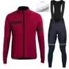 Ensembles de maillots de cyclisme BIEHLER hiver polaire thermique ensemble hommes vélo à manches longues costume bavoir pantalon vêtements tenue de sport chaud 231128