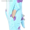 Kadın Uyku Salonu Kigurumi Mavi Canavar Pijama Yetişkin Hayvan Onesies Kadınlar İçin Erkekler Çift Kış Pijamaları Kegurumi Placare Paznel Pijamas Pijama L231129