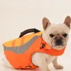 Vesten Zomer Hondenzwemvest Reflecterend zwempak Middelgrote kleine honden Vest Surfkleding Franse Bulldog Groen Oranje