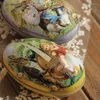 Gift Wrap 2023 Cute Cartoon Easter Box Candy Tin Tins Boxes Cookie Storage Tinplatelids Eggs Metallarge Jar Mini Empty