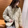 Casacos femininos leves e finos com padrão de diamante casulo pequeno jaqueta de algodão 2022 novas roupas femininas de inverno curto de algodão para mulheres