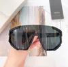 Lunettes de soleil surdimensionnées Wrap Jaune Noir Hommes Lunettes de mode gafas de sol Designers Lunettes de soleil Shades Occhiali da sole UV400 Lunettes avec boîte