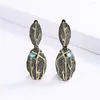 Dangle Earrings CIZEVA 2023 Arrival Antique Vintage Jewelry Drop For Women Two Tone Gold Exaggerated Punk Earring