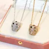 Pendant Necklaces Luxury brand 925 Sterling Silver Leopard Head pendant Women s necklace Personality fashion temperament high jewelry party gift 231129