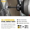 Schroevendraaier HiSpec 44pc S2 Impact Duty Screwdriver Drill Driver Bits Sets NonSlip Impact Torsion Driver Bits Electric Screwdriver Bits