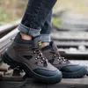 Chaussures de sécurité Bottes de travail imperméables Chaussures de sécurité de travail indestructibles pour hommes avec embout en acier Chaussures de protection de sécurité masculines anti-crevaison 231128