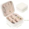 Cosmetic Bags Jewelry Box Leather Organizer Display Travel Portable Case Boxes Food Printed Storage Bag Zipper Jewelers