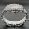 Cinturini per orologi Orologi di lusso con diamanti pieni per uomo Top Brand Hip Hop Iced Out Numero arabo Orologio impermeabile in acciaio moda Drop 231129