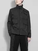 Men's Tracksuits Fall Dark Techwear Pocket Patchwork Work Jacket Casual Top