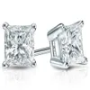 14k White Gold 4-PRONG PRINCESS CUT DIAMOND STUD EARRINGS 1 50 CT TW G-H SI2231T