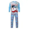 Família combinando roupas natal pai mãe filha filho pijamas 2023 tops calças boneco de neve pijamas conjuntos 231128