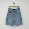 Kvinnors shorts Syiwidii ​​Jeans för kvinnor sommar 2023 Hög midja rippade nödställda rakt casual koreanska modegator