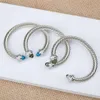 Adjustable Bracelets Bangle Bracelet Charm Sliver Designer Fashion Jewelry Cable Classics Princess High Quality with Amethyst Toap291a
