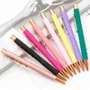 Metal Ballpoint Prens Учительский учитель написал мяч -point pend candy color press press ballpoint chool business signature pen bh8562 tyj