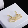 Letter Earring For Women Fashion Men Stud Earrings Gold Earring Box Pendant Earrings Loves Designers Jewlery