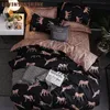 Lovinsunshine täcke täcker king size queen size comporter set leopard tryck sängkläder set ab#196 y200111291e