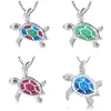 Opaal Schildpad Ketting Kerstvakantie Mode Legering Leuke hanger sieraden voor Woman246d