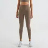 AL0LULU Calças de ioga Calças de fitness femininas cintura alta levantamento quadril calças leggings