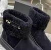 Chanellies Quality Chandal Channel Boots High Designer Boots Shoes high Grade Men Women Boots Bramb Wool Пушистые классические стиль обувь зимняя осень снежные сапоги Nylon ankl