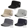 Cycling Caps Men Mesh Army Hat Outdoor Quickly Dry Baseball Cap Cadet Military Breathable Combat Fishing Flat Adjustable