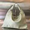 10a Andiamo Bag Designer Bag äkta läderväska Familj 8-linje Buckle Original 2023 New Woven Women's Portable Single Shoulder Crossbody Luxury Handbag Tygväska