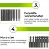 Schroevendraaier 10Pcs Metric Hex Head Allen Wrench Drill Bits Set 100mm Hex Bit Set S2 Steel Allen Screwdriver Bit Magnetic Hex Key Drill Bit