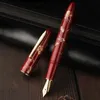 Перьевые ручки Hongdian N23 Pen Rabbit Year Limited High-End Студенты Бизнес-офисные принадлежности Золотая резьба Подарочные ручки для письма 231128