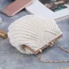 Evening Bags Luxury Women Shell Pearl Rhinestone Elegant Clutching Bag Dinner Bride Dress Bag Banquet Handbag Evening Clutch Purse 231129