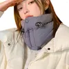 Scarves Thickened Velvet Scarf Waterproof Padded Winter Warm Windproof Neck Wrap With Button Closure Unisex Solid Color