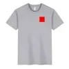 مصمم تي شيرت جديد قميص رجالي أوروبي شعبي شهير تي شيرت طباعة القلب الحمراء